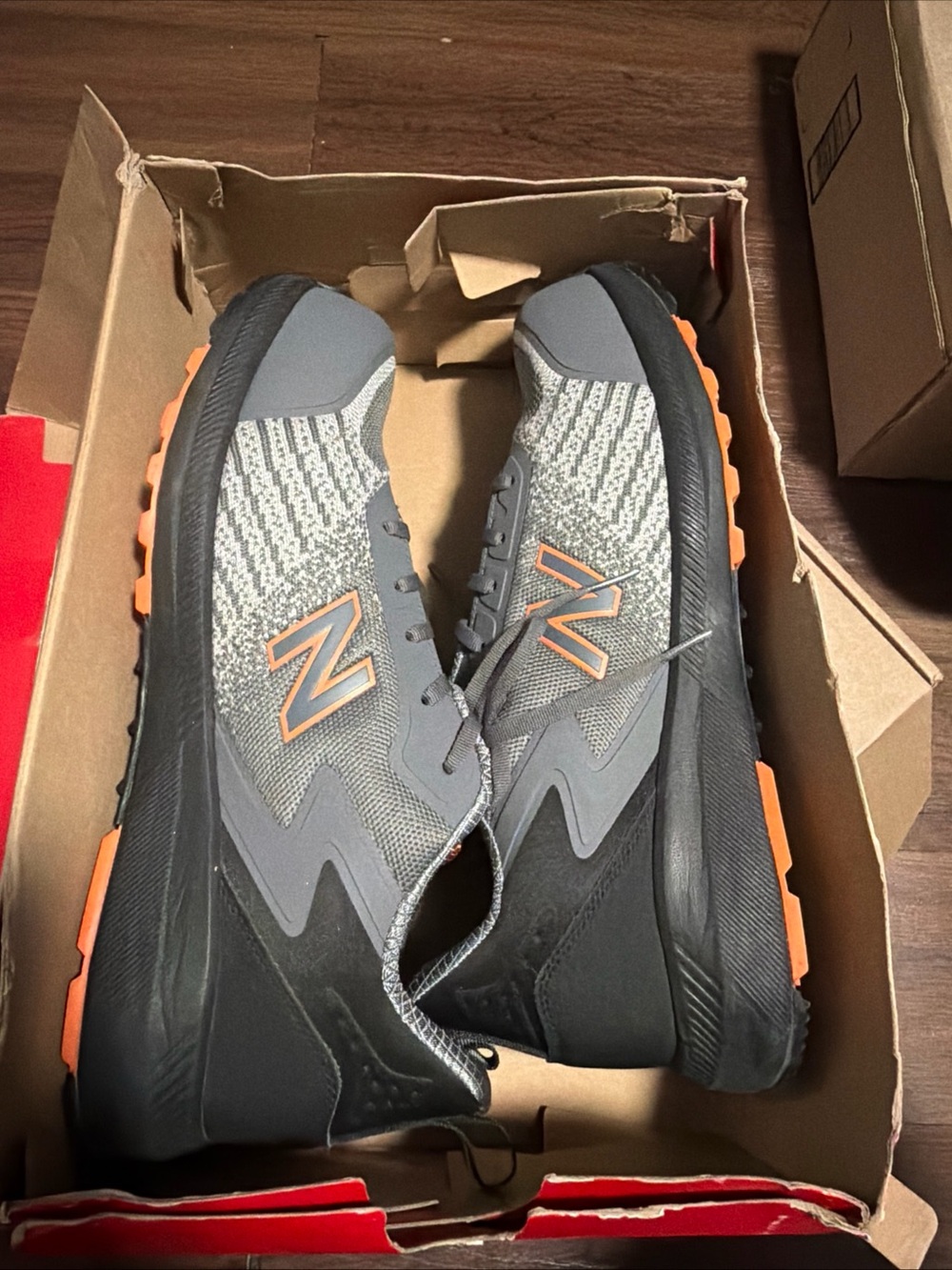 New Balance Speedware Comp Toe Work Shoe Grey/Orange Mens Size 11D